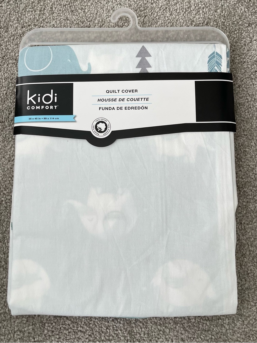 Kids Light Blue Quilt Cover